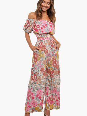 Petal and Pup Hart 2 Piece Multicolor Floral Set - Women's Size 2